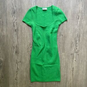 Aritzia Babaton Green Mini Dress, Size XS
